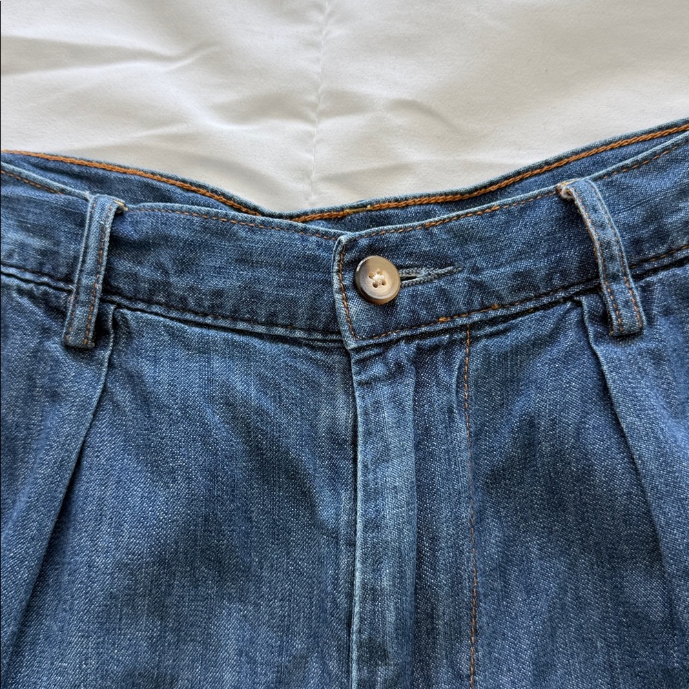 Denimist Blair Double Pleated Denim Shorts w/ Cuff Size 26 - Picture 3 of 9